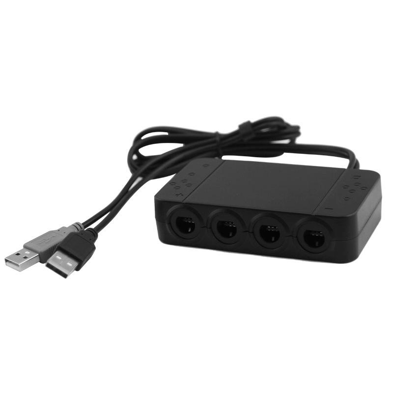 4 Port Gamecube Controller Adapter for GC To Switch/WII U/PC Conversion Box Game Handle Converter for Multi-Player Games