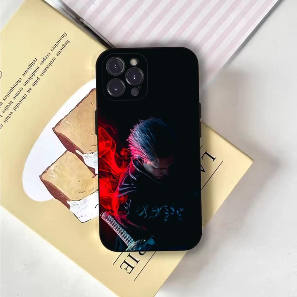 Чехол для телефона D-Devil May Cry DMC для iPhone 16,15,14,13,12,11,Pro,X,XS,Max,XR,Plus,Mini Мягкий черный чехол