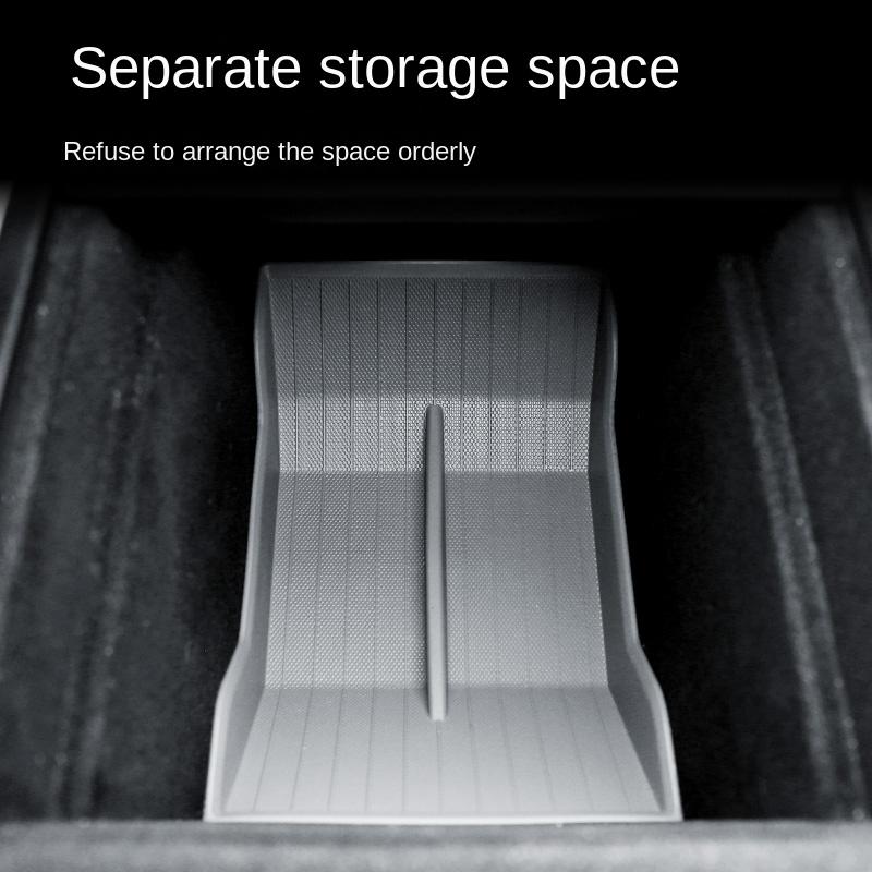 Для Tesla Model Y 3 2025 2025 2025 Центральная консольная коробка для хранения вещей Центральный подлокотник Органайзер Лоток для внутренних аксессуаров Органайзер