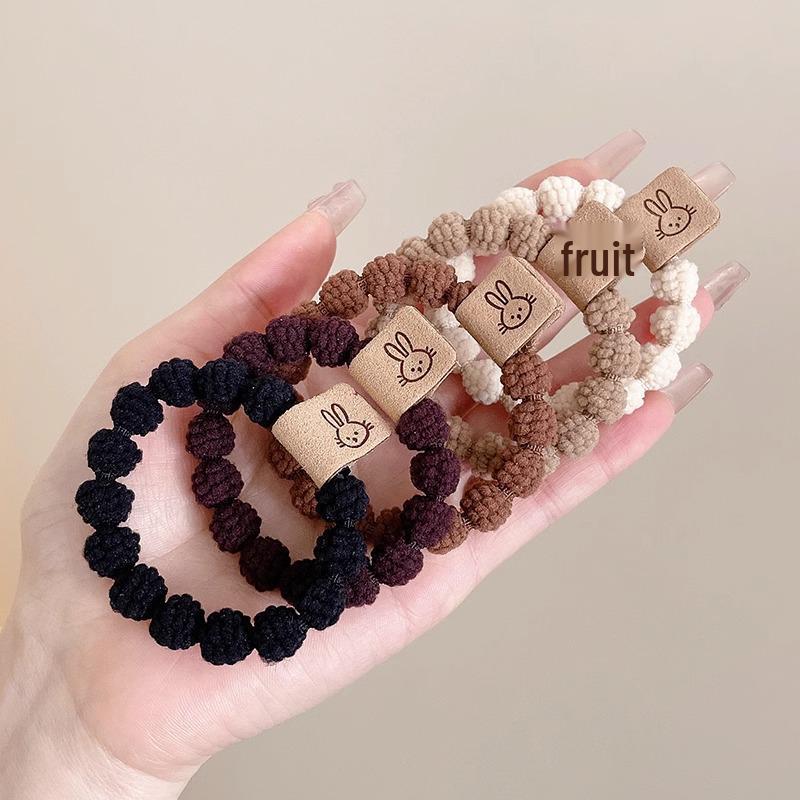 High Elasticity Hair Tie: Versatile Rubber Band Scrunchie for Women & Girls 2025