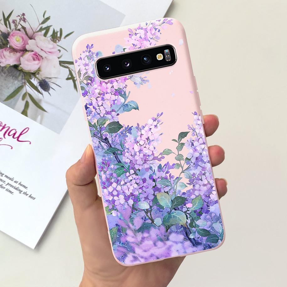 For Samsung S10 Plus SM-G975F Case Cute Dinosaur Duck Cartoon Soft Silicone Phone Cover For Samsung Galaxy S10 S10e G973F Bumper