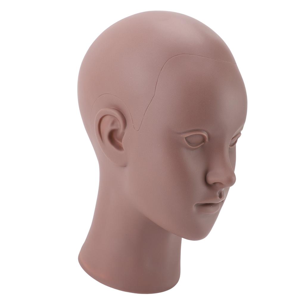 Женский лысый манекен из ПВХ, мягкая резина, текстура кожи человека, манекен для практики макияжа для парика