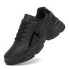 Модная черная беговая обувь, кожаные водонепроницаемые спортивные кроссовки, износостойкая женская обувь для ходьбы и спорта, удобная обувь
