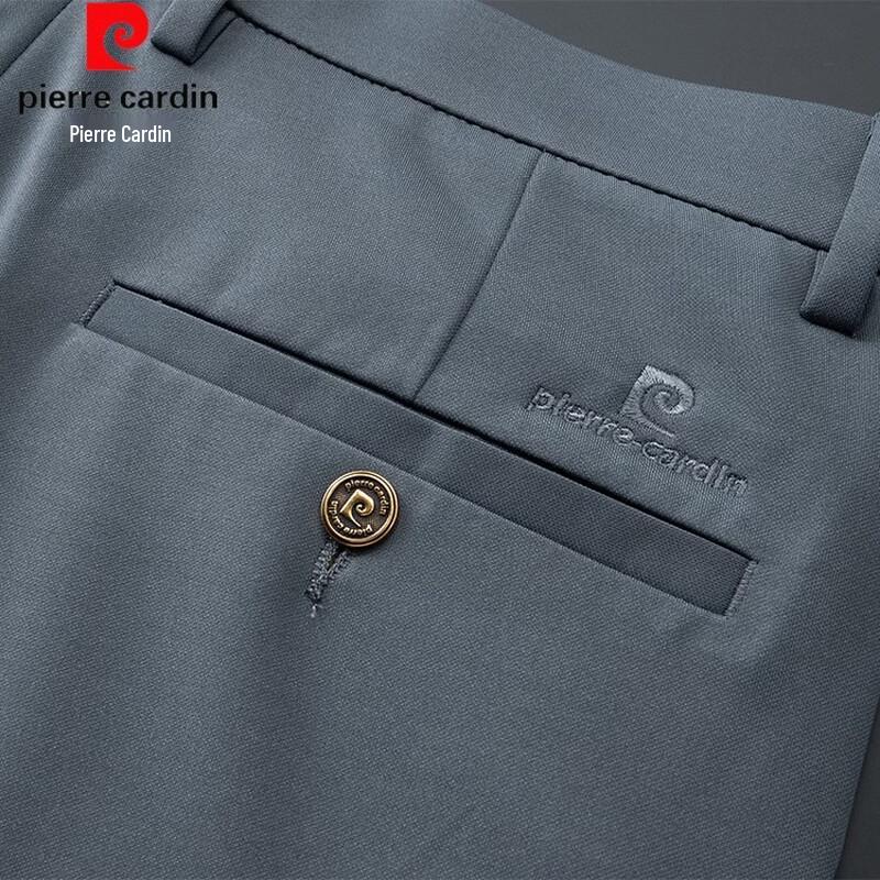 Pierre Cardin Мужские летние повседневные брюки прямого кроя из ледяного шелка