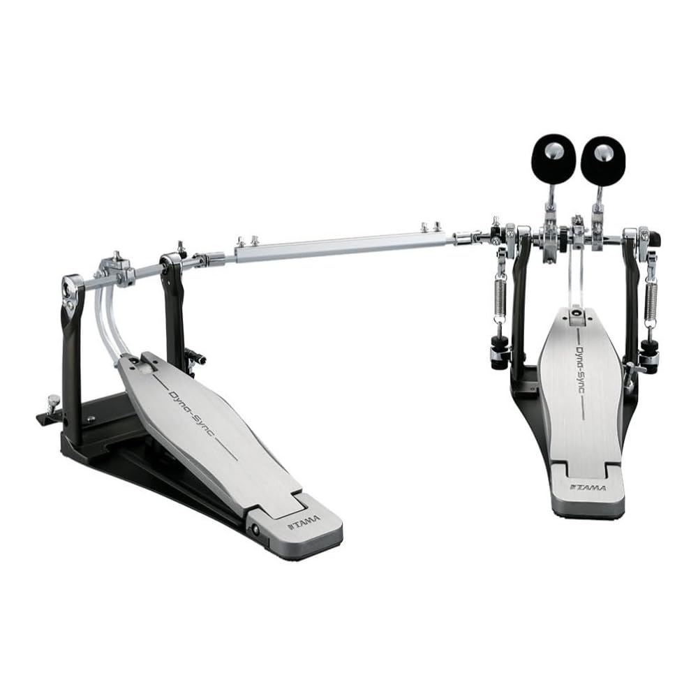 Педаль для бас-барабана Tama Dyna-Sync Twin с жестким кейсом, механизм прямого привода, черная