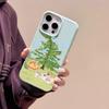 Чехол для телефона iPhone 11 13, чехол для iPhone 12 14 15 16 Pro Max 12 Pro 15 Plus, кожаный, окрашенный, водонепроницаемый, устойчивый к падениям и износу, мультяшный