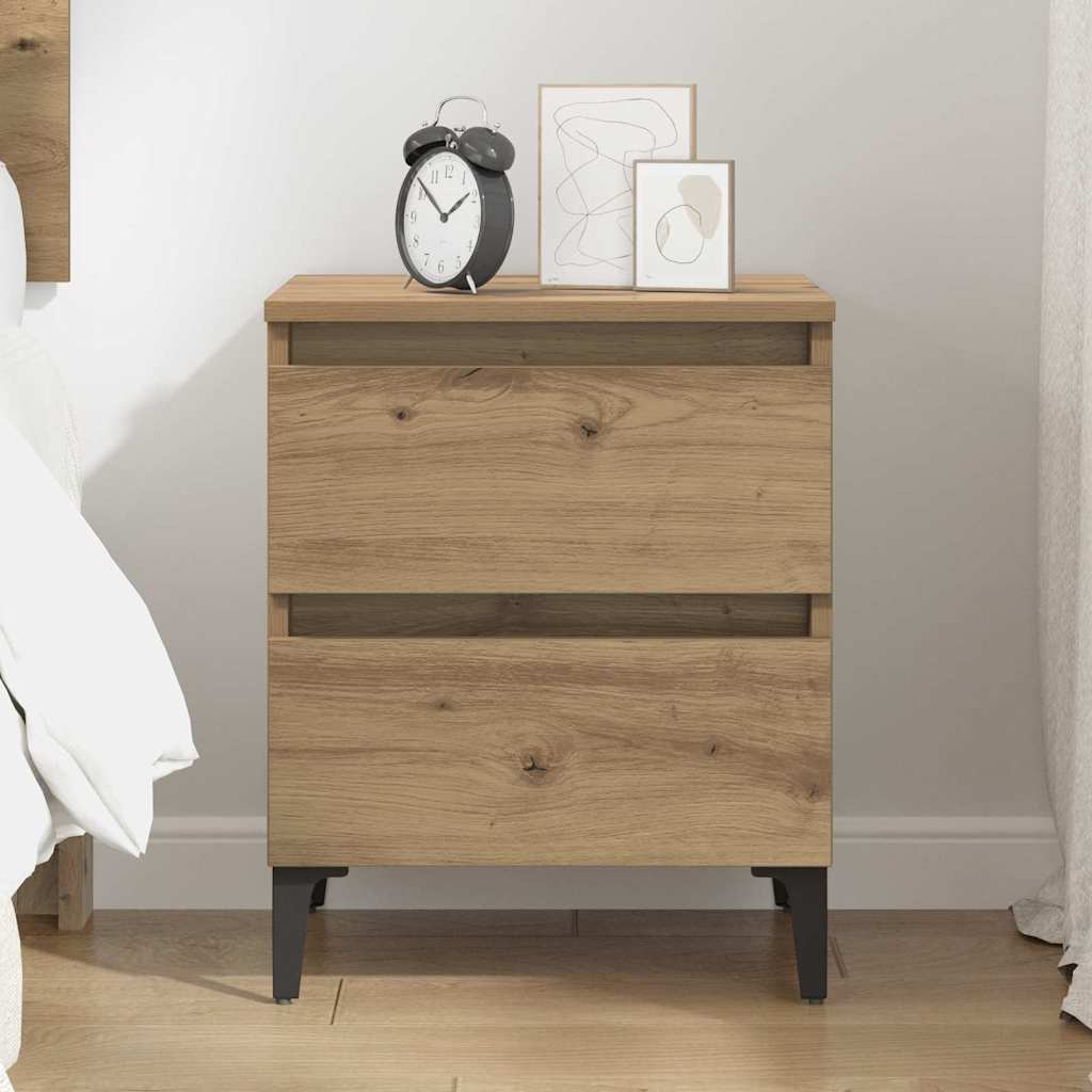 Nightstand Artisan Oak 40 x 35 x 50 cm Engineered Wood