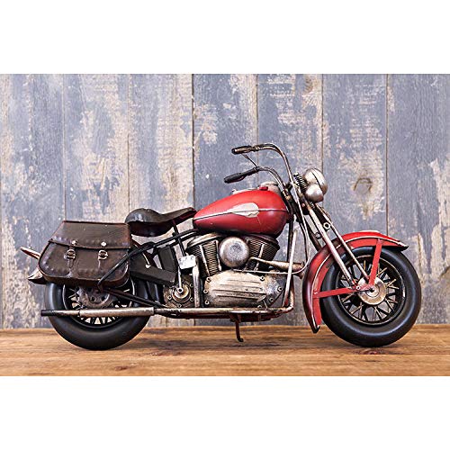 Винтажный жестяной объект "Старый велосипед", Высота 24 см, Длина 40 см, Глубина 13 см, 0910E-1488, Интерьер, Мотоцикл, Ретро, Интерьер, Американские товары