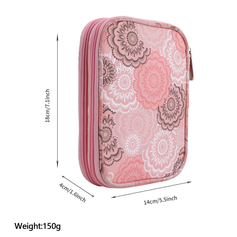 Двухслойная сумка на молнии для вязальных инструментов