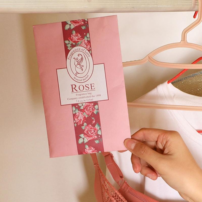 6x Natural Sachets Scented Bag Hanging Fragrants Sachets for Wardrobe Closet Car Fragrances Freshening Household Supply