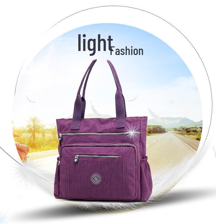 Женская повседневная легкая нейлоновая сумка через плечо – модная, универсальная и вместительная дорожная сумка