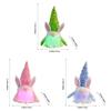 Easter Gnome Sequins Rabbit Faceless Doll with LED Light Ornaments for Spring Swedish Tomtes Dwarfs Home Decorations