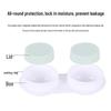 Compact Minimalist Contact Lens Case with Mirror - Leak-proof, Double-Compartment Storage