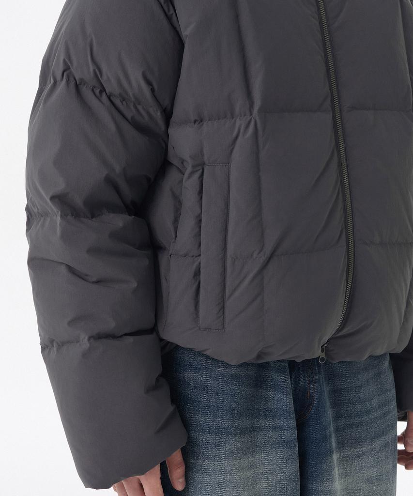 Musinsa Standard Square Quilted Down Puffer Short Padded Jacket [Dim Grey]