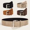 Luxury Design Suede Leather Wide Belt Maillard Styles Trouser Dress Belts  Gifts