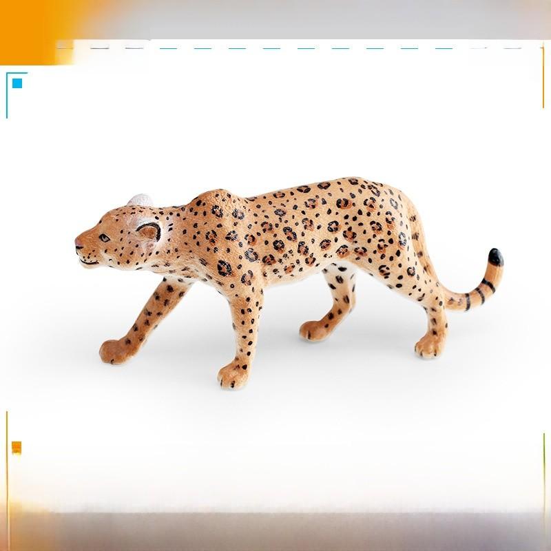 Волки Леопарды ПВХ Модели диких животных со статичными фигурками для образовательной и творческой игры