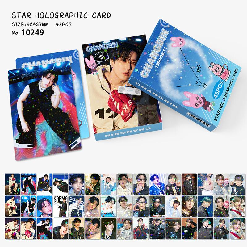 Skzoo Strayki 45 Starry Sky Small Cards Combination Personal Cards Peripheral New Album Collectible Star Cards Lomo Birthday