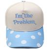 I'm the Problem Fun Embroidery Color Matching Truck Driver Hat Men's and Women's Casual Shade Baseball Cap