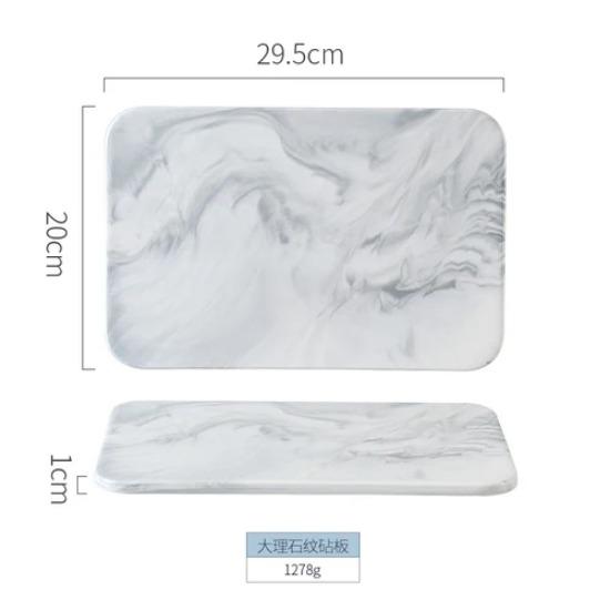 Новая мраморная разделочная доска, обеденные тарелки, керамический поднос, золотая тарелка с каймой, обеденный сервиз, тарелки и блюда, кухонная утварь, фарфор