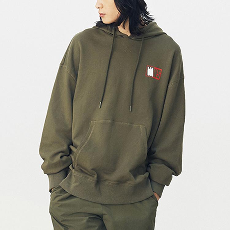 Vans Толстовка с капюшоном с логотипом, мужская толстовка с капюшоном, цвет армейский зеленый VN0A54JKKCZ