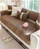 French Short Plush Jacquard Sofa Mat Thickened Winter Anti Slip Lace Edge Sofa Towel Living Room Seats Sofas Covers Pillowcases