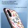 Для Samsung Galaxy A07 4G Чехол с узором бабочки TPU+Закаленное стекло Защитный чехол для телефона