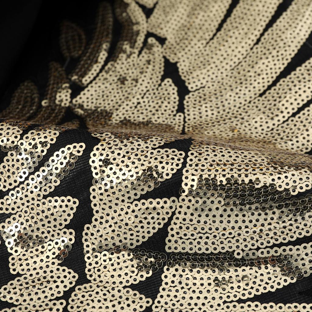 Мужская мода золотистый блестящий пиджак с крыльями