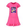 5022 Kids Girls Mira Zoey Rumi Printed Ruffle Short Sleeves Casual Dress