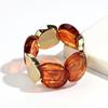 Round Spliced Elastic Rope Bracelets for Women European and American Fashion Simple Acrylic Bracelet Personalized Hand Jewelry