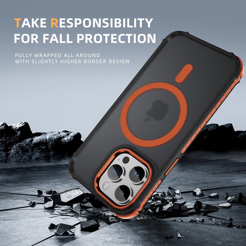 Для iPhone 13 Pro Чехол Совместимый с MagSafe PC+TPU Скин Ощущение Задняя Крышка