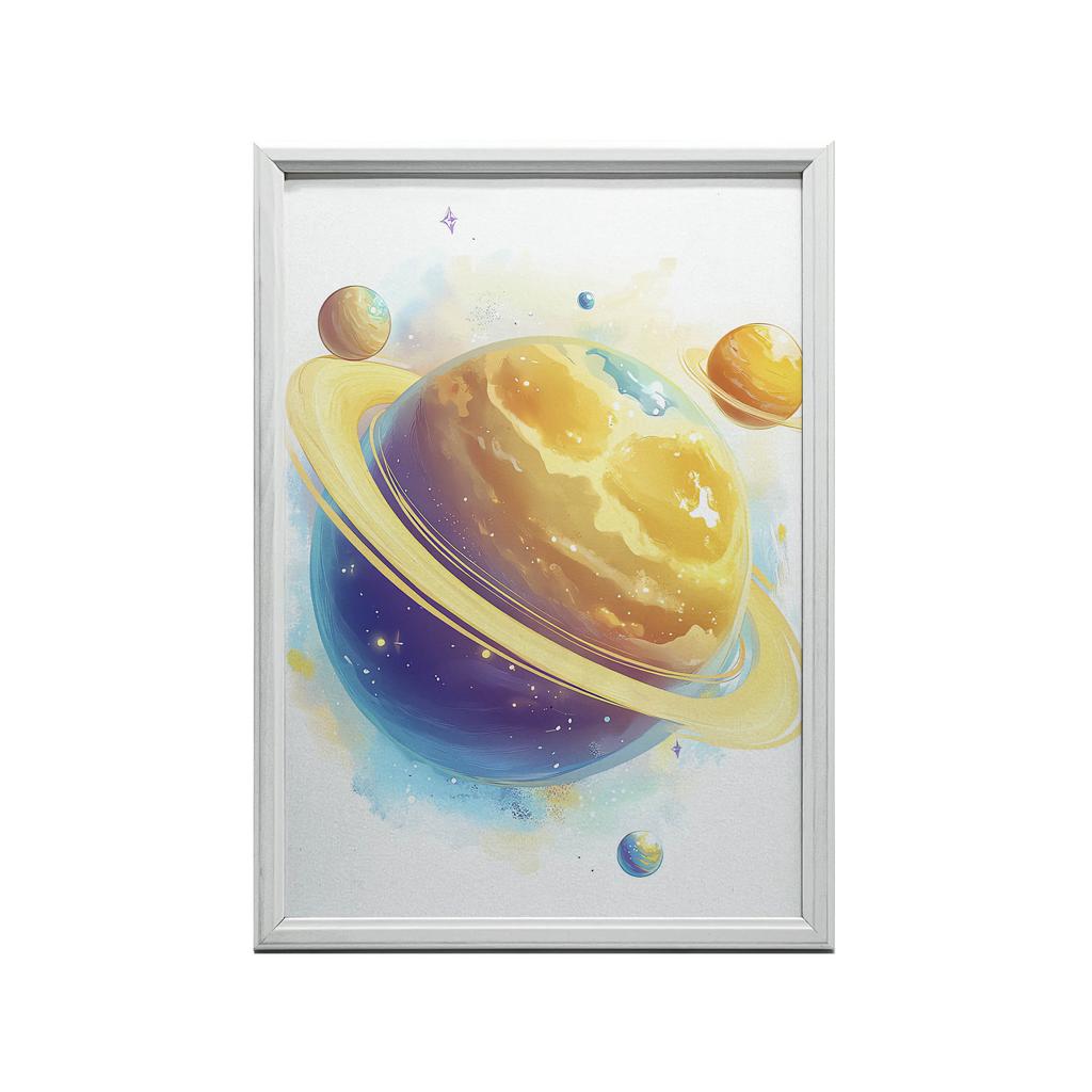 Постер Космическая Гармония Постер Космическая Гармония, 30X40 См, Алюминиевая Золотая Рама, Матовая Бумага 230 Г/м²