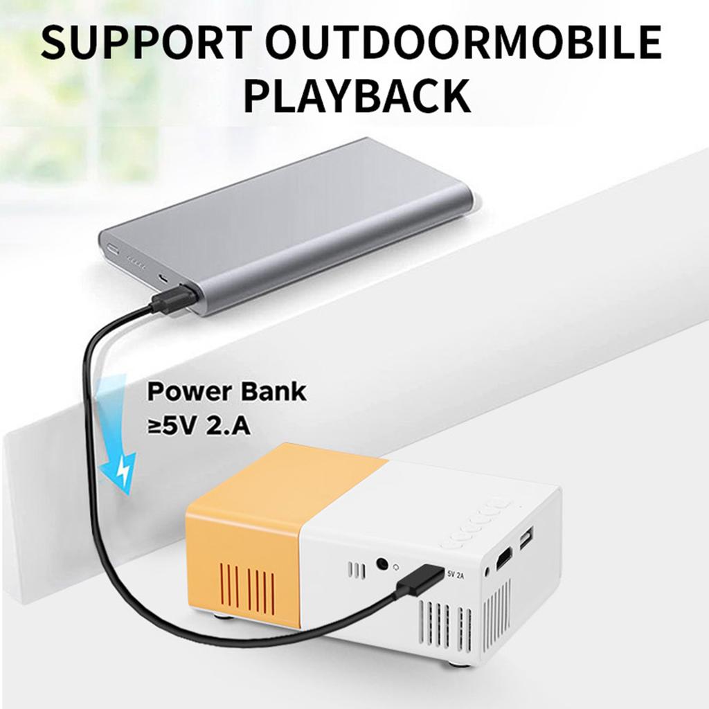 Кинопроектор Низкий уровень шума Ручная фокусировка Автокоррекция Экран 100 дюймов Поддержка 1080P Маленький проектор для кемпинга для конференц-зала