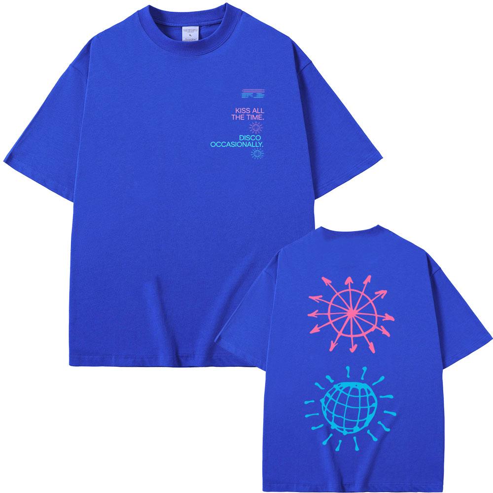 2026 Hot Sale New Album Kiss All The Time Disco Occasionally Graphic Tshirt Men Women Hip Hop Fashion Street Oversized T Shirts