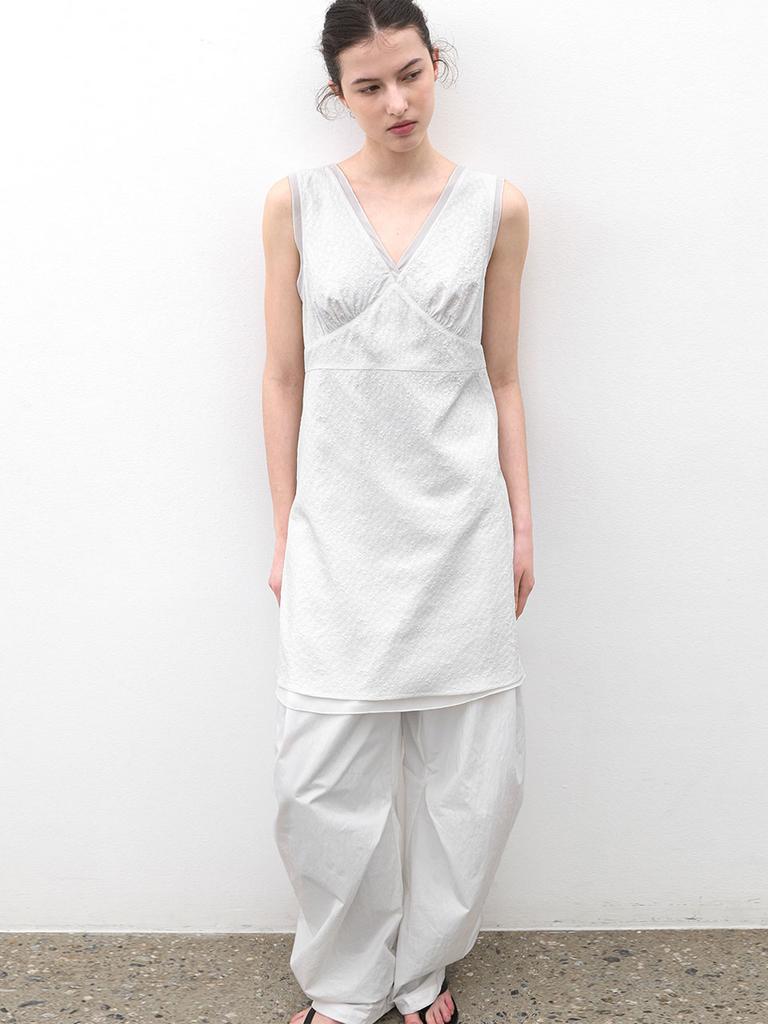 Atelier Nine V-Neck Pale Petal Dress (Op-6332)