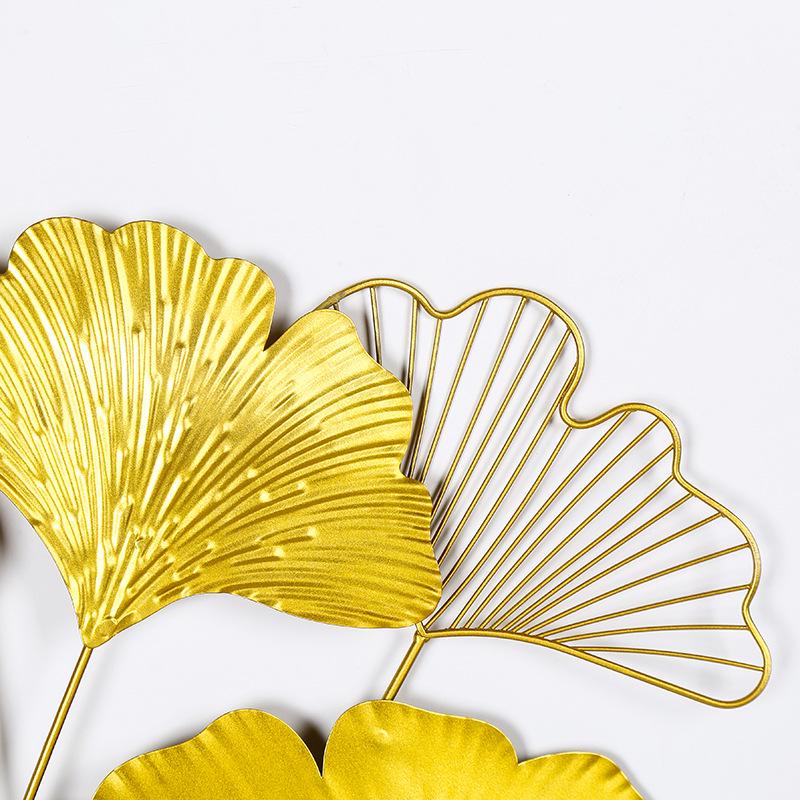 Nordic Ginkgo Leaf Wall Hanging for Living Room or Bedroom Decor