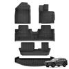 LUCKEASY Right Drive for Chery Jetour X70/X70 PLUS 2021-2024 7Seater Fuel Version Car TPE 3D Floor Mats Cargo Trunk Pad Black