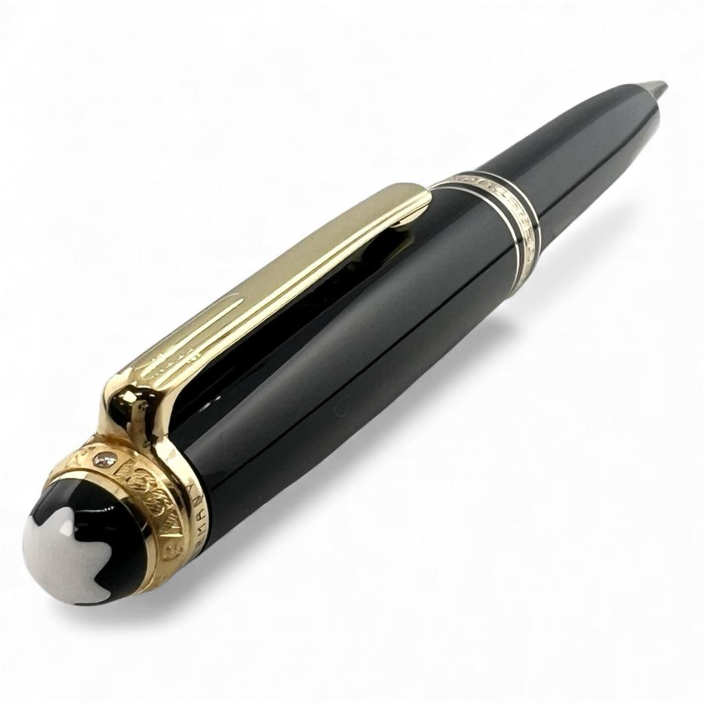 Great MONTBLANC Ballpoint pen Meisterstück 75th Anniversary 1P Diamond Used