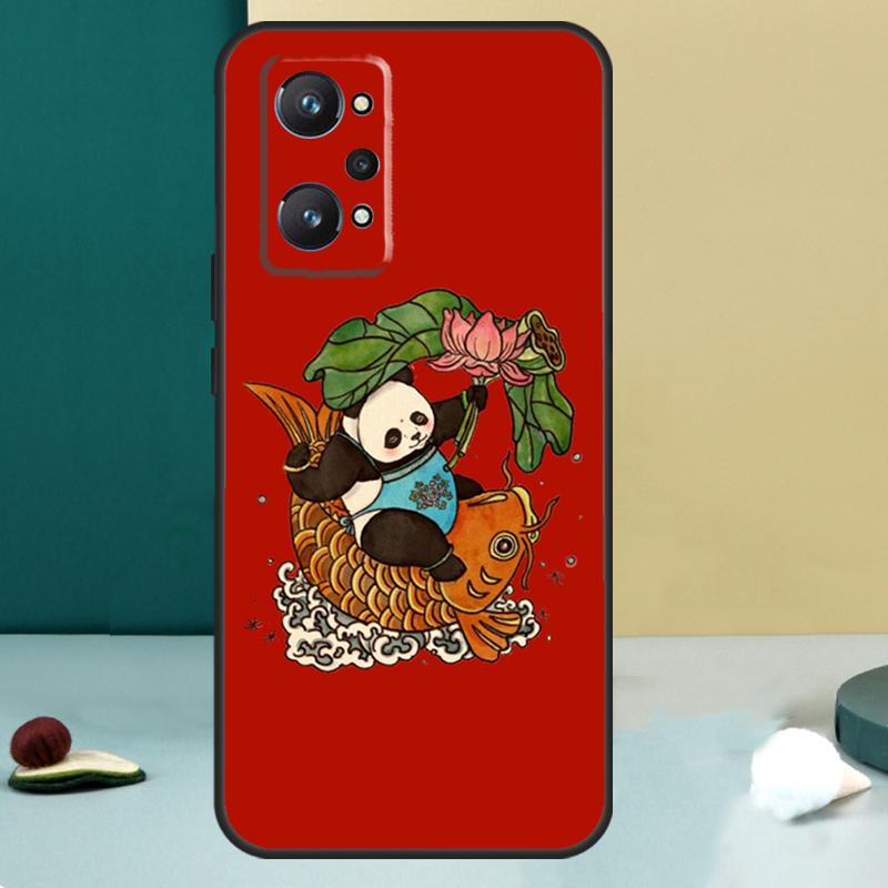 Рыба Кои Инь Ян Для Realme 13 12 10 11 14 Pro Plus GT 6 5 6T GT7 Pro C55 C53 C51 C21Y C25S C75 C67 C61 Чехол