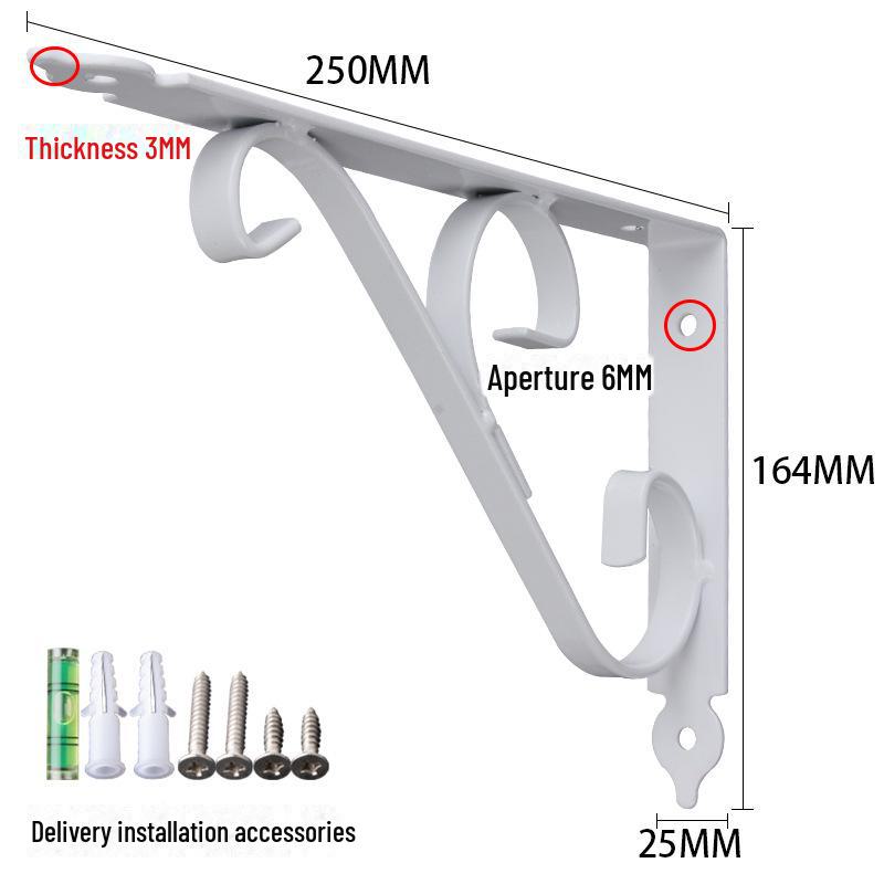 Утолщенный железный треугольный кронштейн для мраморной столешницы