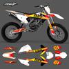 Powerzone Custom  Motorcycle Graphics Backgrounds Decal Stickers Kits for KTM SX SXF 2016-2018 EXC XCW 2017-2019 125-500cc 81
