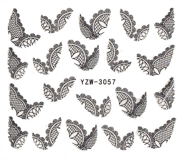 Геометрические и этнические наклейки для ногтей методом аквапереноса для самостоятельного маникюра