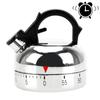 Mechanical Timer Plastic Kettle Shape Countdown Alarm Reminder Cooking Reminders Tools 60 Minutes Kitchen Timer