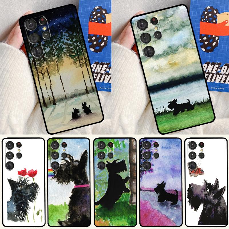 Чехол для телефона Westie Scottie Шотландский терьер Для Samsung Galaxy S25 Ultra S24 S23 Ultra S9 S10 S20 S21 S22 Plus S24 FE