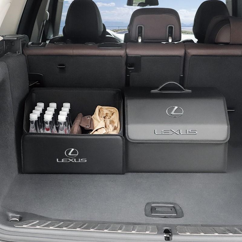Car Trunk Leather Storage Box Foldable Auto Organizer Bag For Lexus F SPORT GS GX IS LS LX CT LC LBX NX RX 350h 450h ES UX 300e