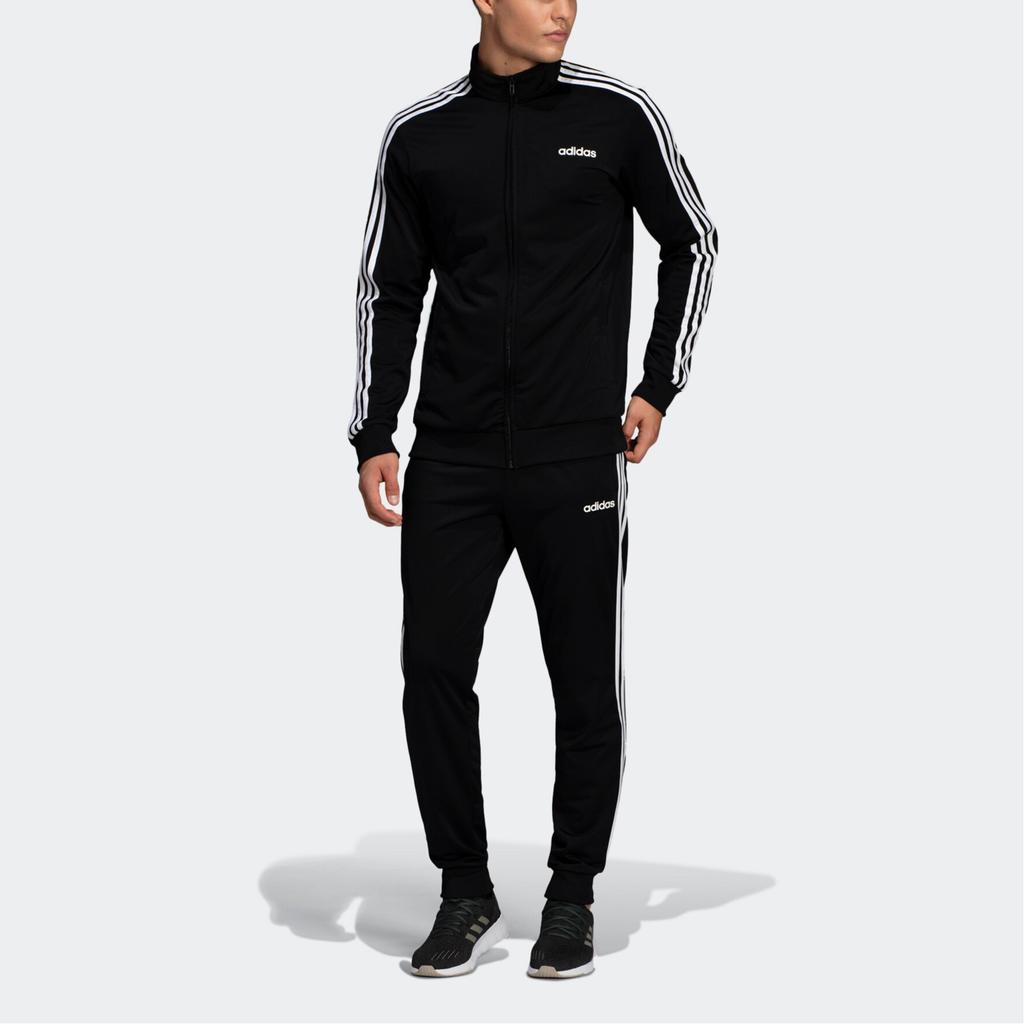 Adidas Спортивные брюки Essentials с 3 полосками, мужские брюки, черные DQ3076