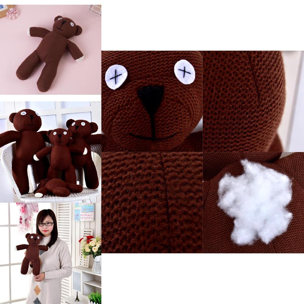 Плюшевая игрушка Мистер Бин Мишка Тедди в 4 разных размерах Мягкое и приятное на ощупь чучело животного