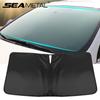 Windshield Sun Shade Cover Front Window Sunshade Foldable Storage UV Reflective Car Curtain Summer Cooling Car Accessories