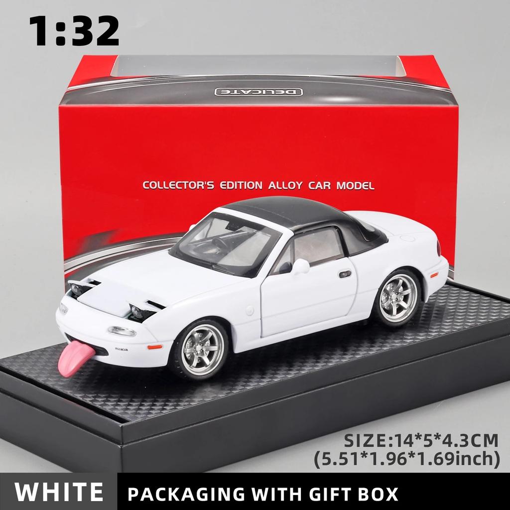 Модель автомобиля Mazda MX-5 Alloy 1/32 — многоцелевой подарочный предмет, декоративный аксессуар для дома и забавная детская игрушка