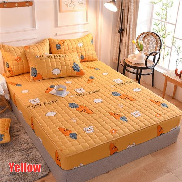 Модный 100% хлопок, толстый наматрасник, наматрасник, наматрасник, мягкий наматрасник, моющийся простынь, домашний текстиль