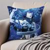 Classic Japanese Anime GGhost In The Shell Cushion Cover Pillowcase Antidustmite Invisible Zipper Short Plush Sofa Cushion